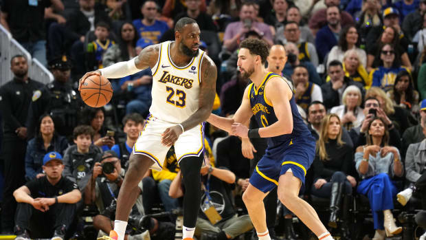 lebron james klay thompson golden state warriors